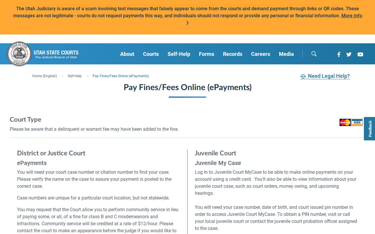 Sanpete County criminal docket case payment lookup