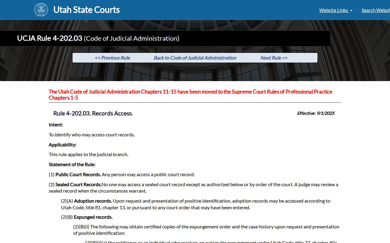 Sanpete County criminal docket authorized access